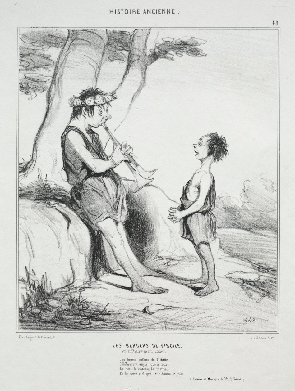 Ókori történelem, 48. tábla: Vergilius pásztorai alkotó: Honoré Daumier