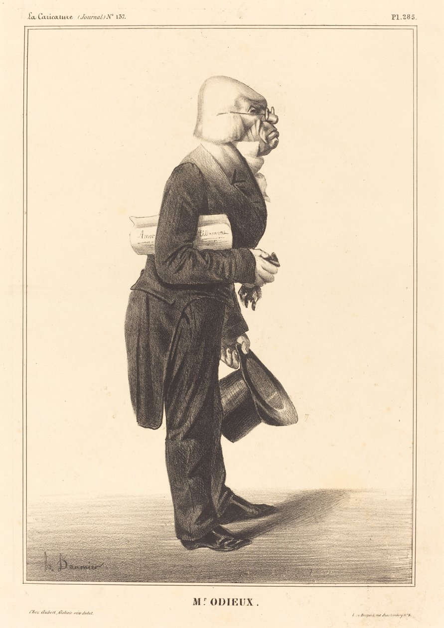 Antoine Odier alkotó: Honoré Daumier