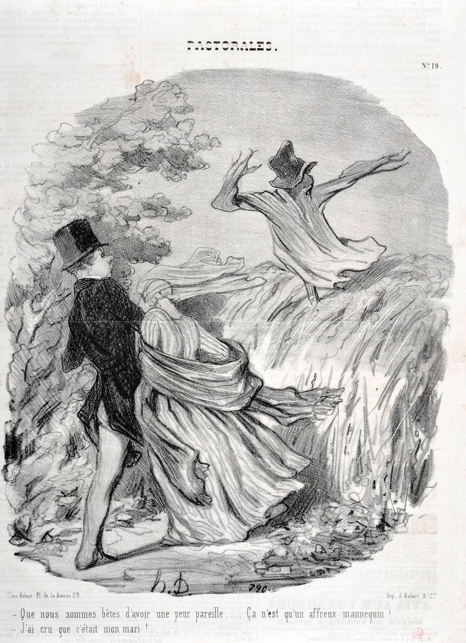 Honore Daumier (1808-1879) alkotásai. Charivari 1845-ig nyúlik vissza: Serie PASTORALES „” Milyen jó, hogy ilyen félelmeink vannak... „Azt hittem, a férjem!” SZÉPMŰVÉSZETI MÚZEUM - LONGCHAMP PALOTÁJA, MARSEILLE alkotó: Honoré Daumier
