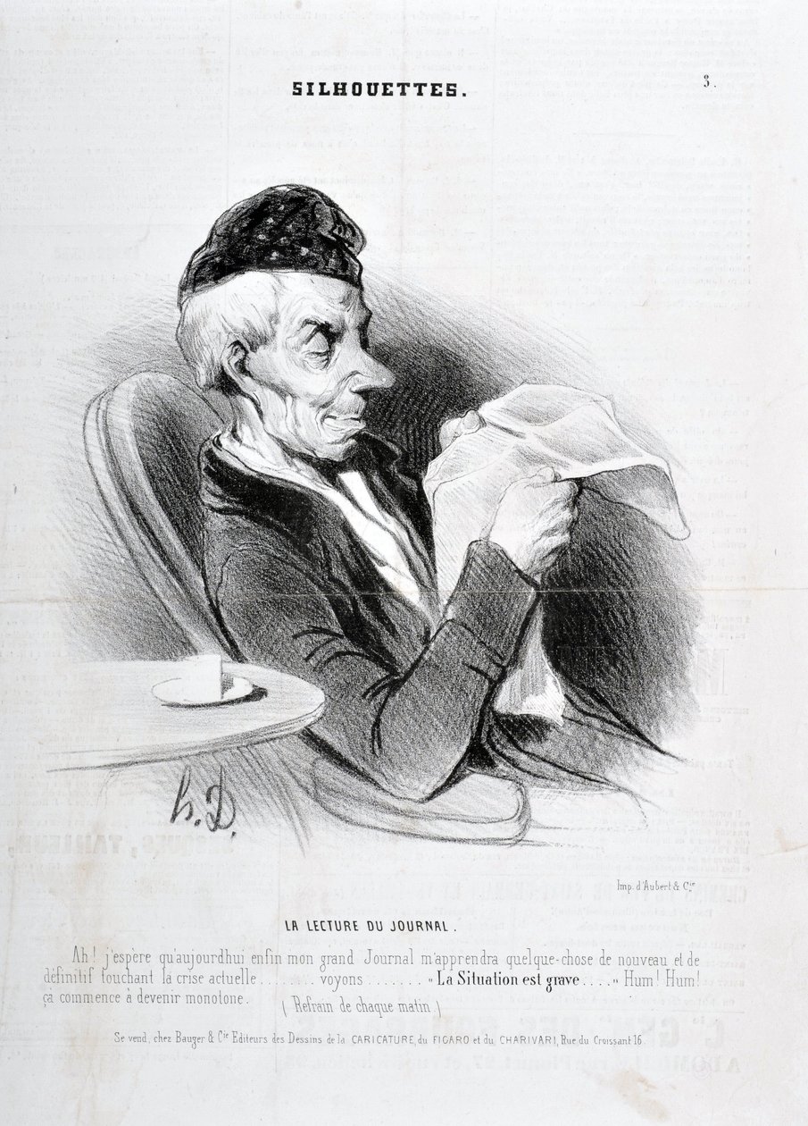 Honore Daumier (1808-1879) műve. A Charivari 1840-ből származik: MUSEE DES BEAUX ARTS - PALAIS LONGCHAM alkotó: Honoré Daumier