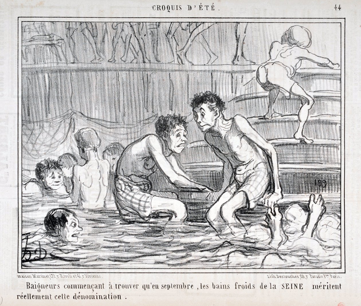 Honore Daumier (1808-1879) Charivari alkotásai 1858-ból származnak: Serie CRUQUIS D