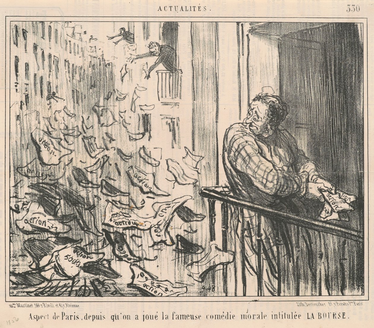 Párizs aspektusa, mivel játszottunk... alkotó: Honoré Daumier