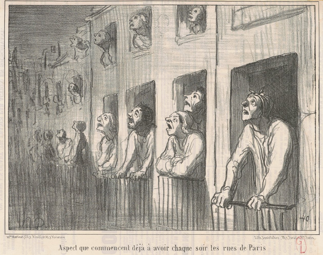 Az a szempont, ami már kezd kialakulni... alkotó: Honoré Daumier