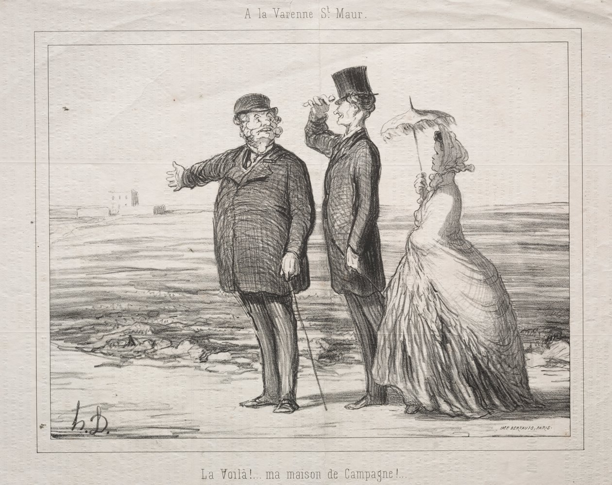 Varenne-Saint-Maurban: Íme! Itt van, a házam vidéken! alkotó: Honoré Daumier