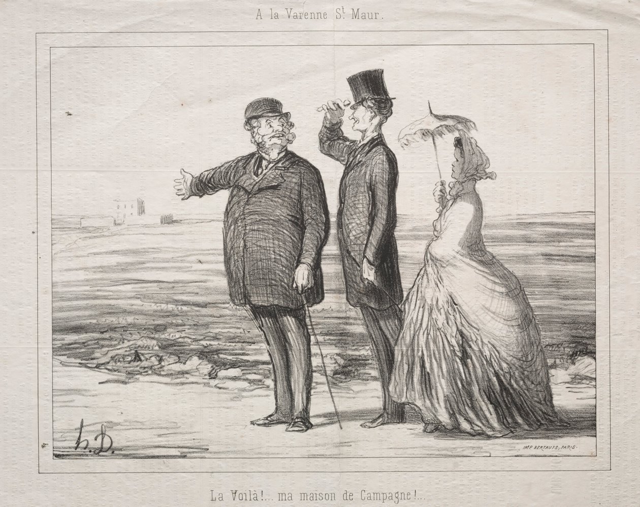 Varenne-Saint-Maurban: Íme! Itt van, az én házam vidéken!, 1862. alkotó: Honoré Daumier