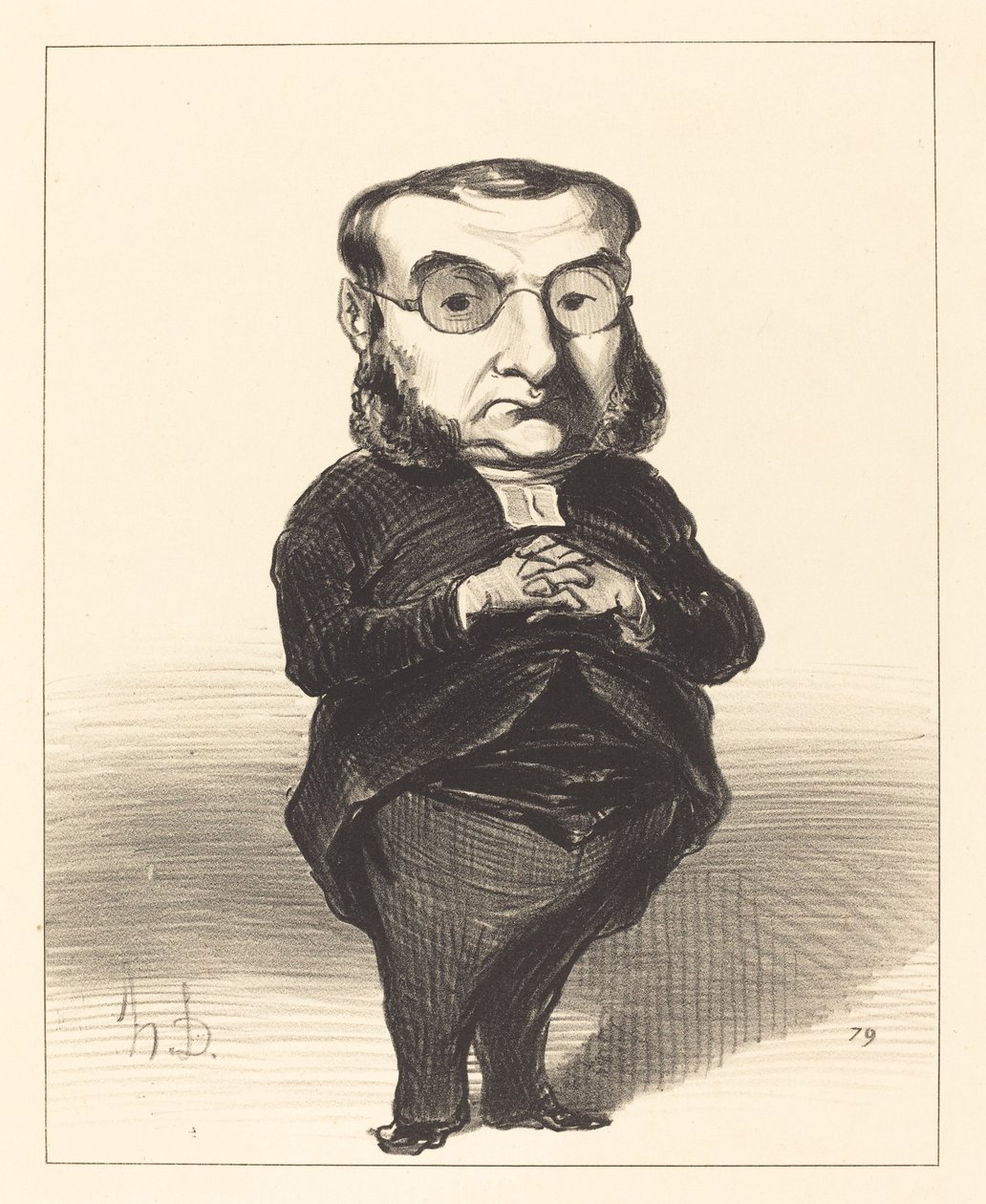 Ath. L.Charles Coquerel alkotó: Honoré Daumier