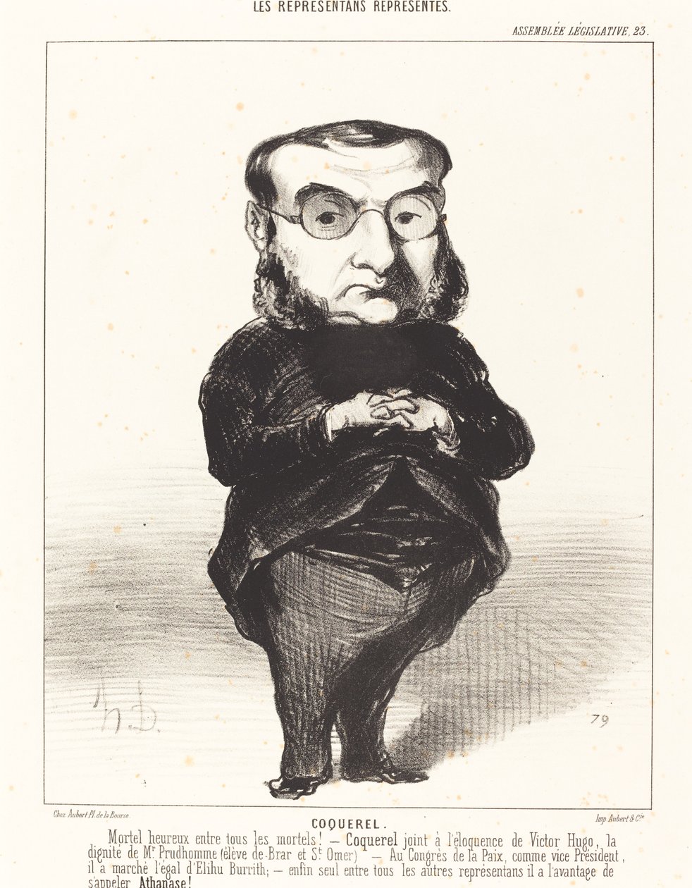 Ath. L.Charles Coquerel alkotó: Honoré Daumier