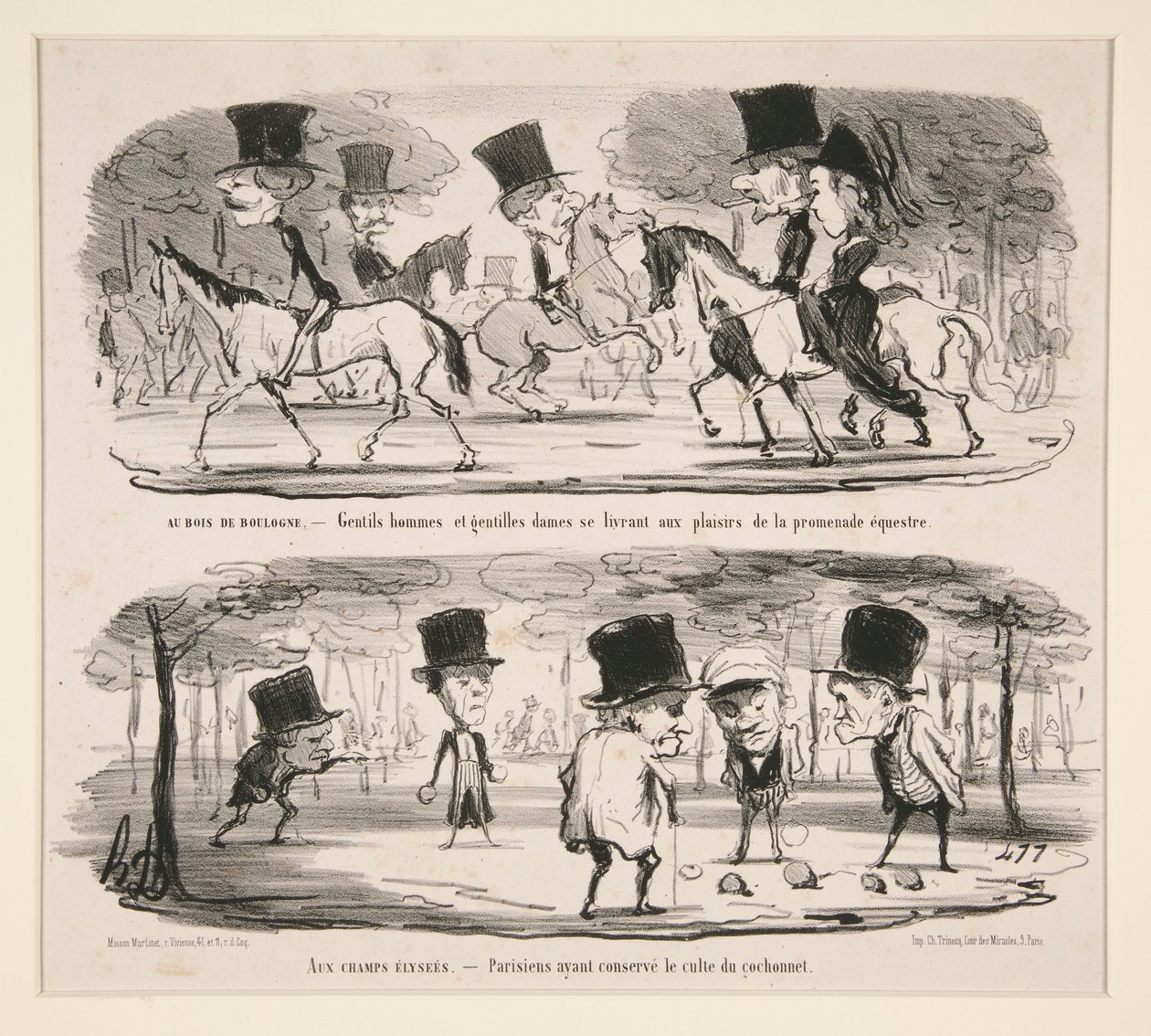 A Bois de Boulogne-ban alkotó: Honoré Daumier