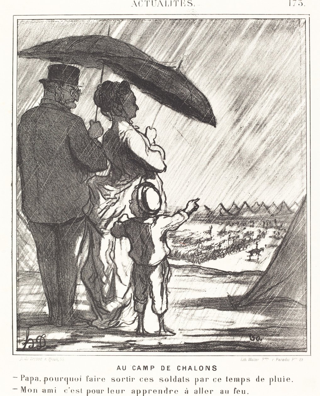 A Camp de Chalonsban alkotó: Honoré Daumier