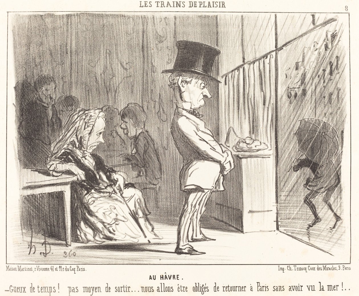 A kikötőbe alkotó: Honoré Daumier