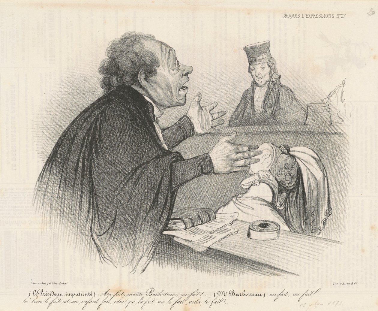 Egyébként Barbotteau mester... alkotó: Honoré Daumier