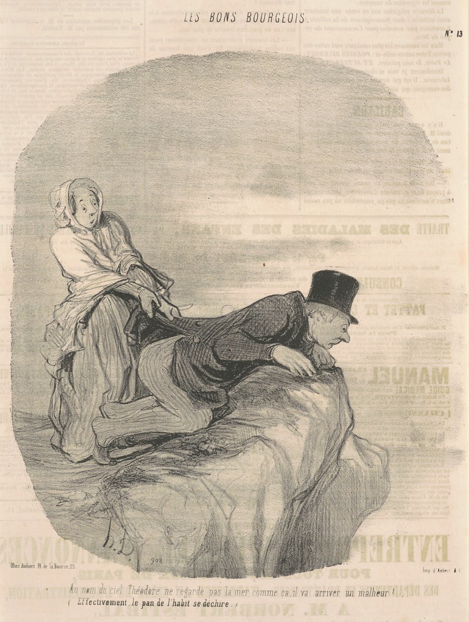 Az ég nevében Theodore nem néz... alkotó: Honoré Daumier