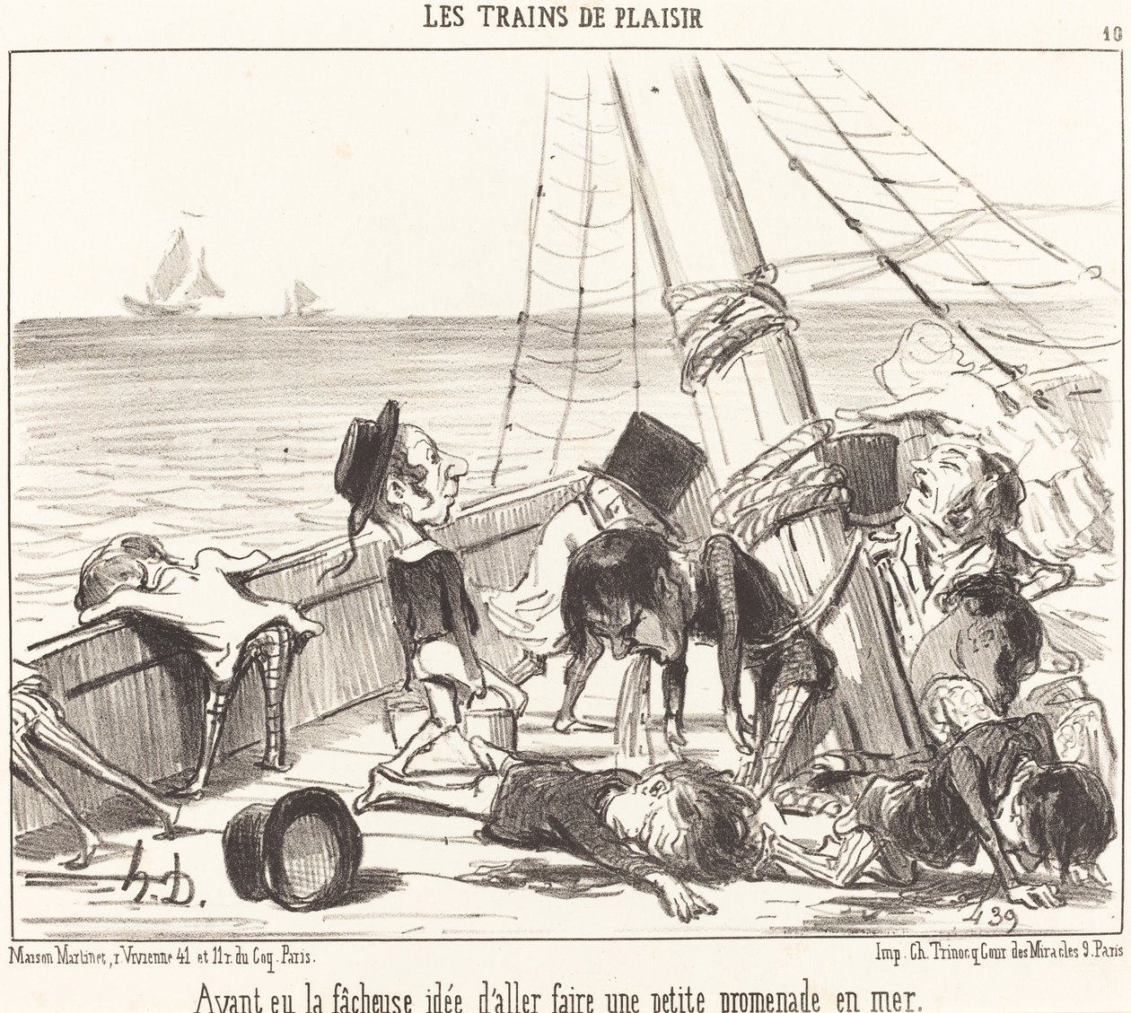 Az a szerencsétlen ötlet, hogy kimenjek... a tengerre alkotó: Honoré Daumier