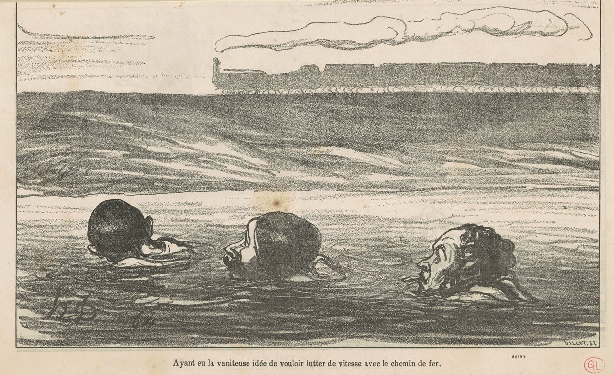 Hiába volt az a gondolata, hogy szeretnék... alkotó: Honoré Daumier