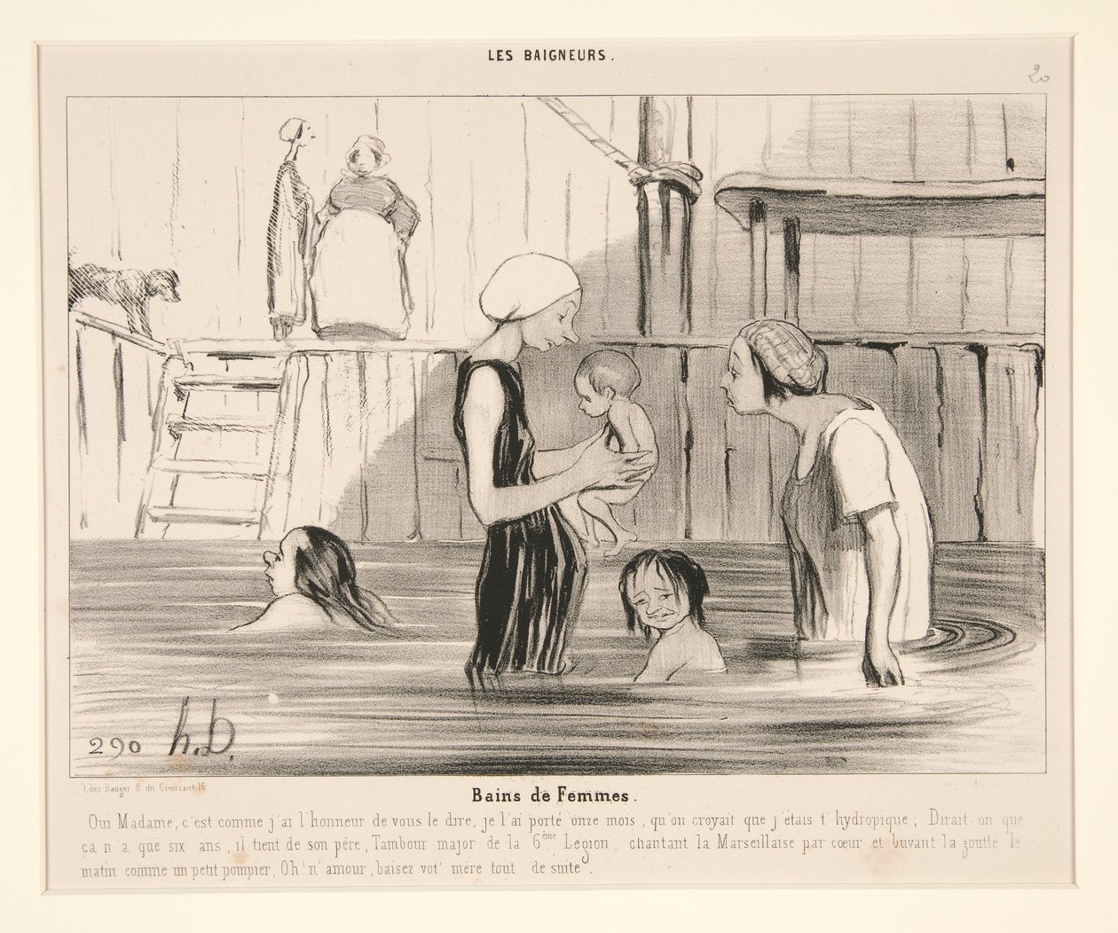 Női fürdők. Igen, asszonyom alkotó: Honoré Daumier