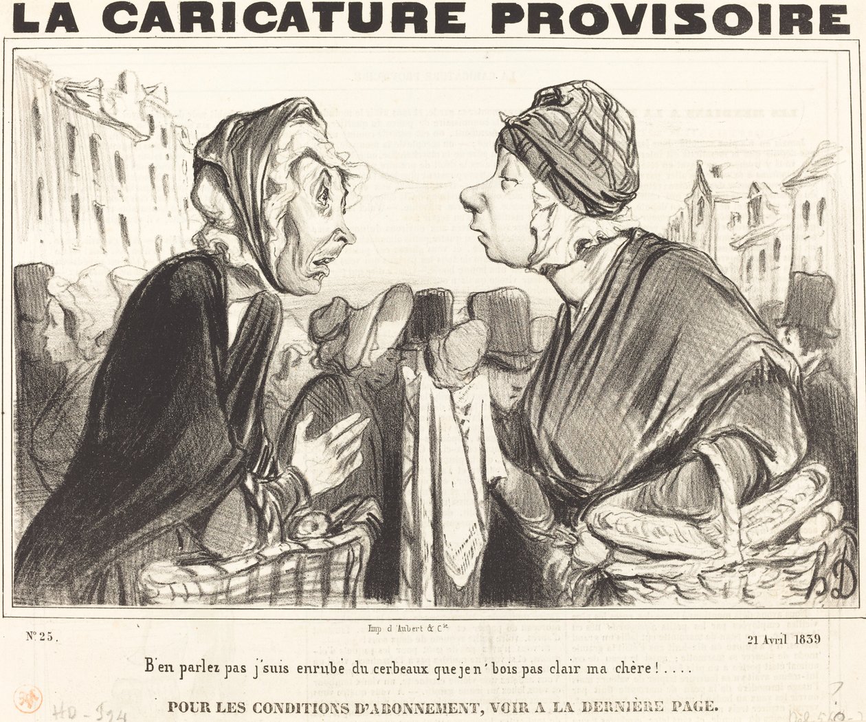 Ne beszélj róla, el vagyok borítva az agyamban... alkotó: Honoré Daumier