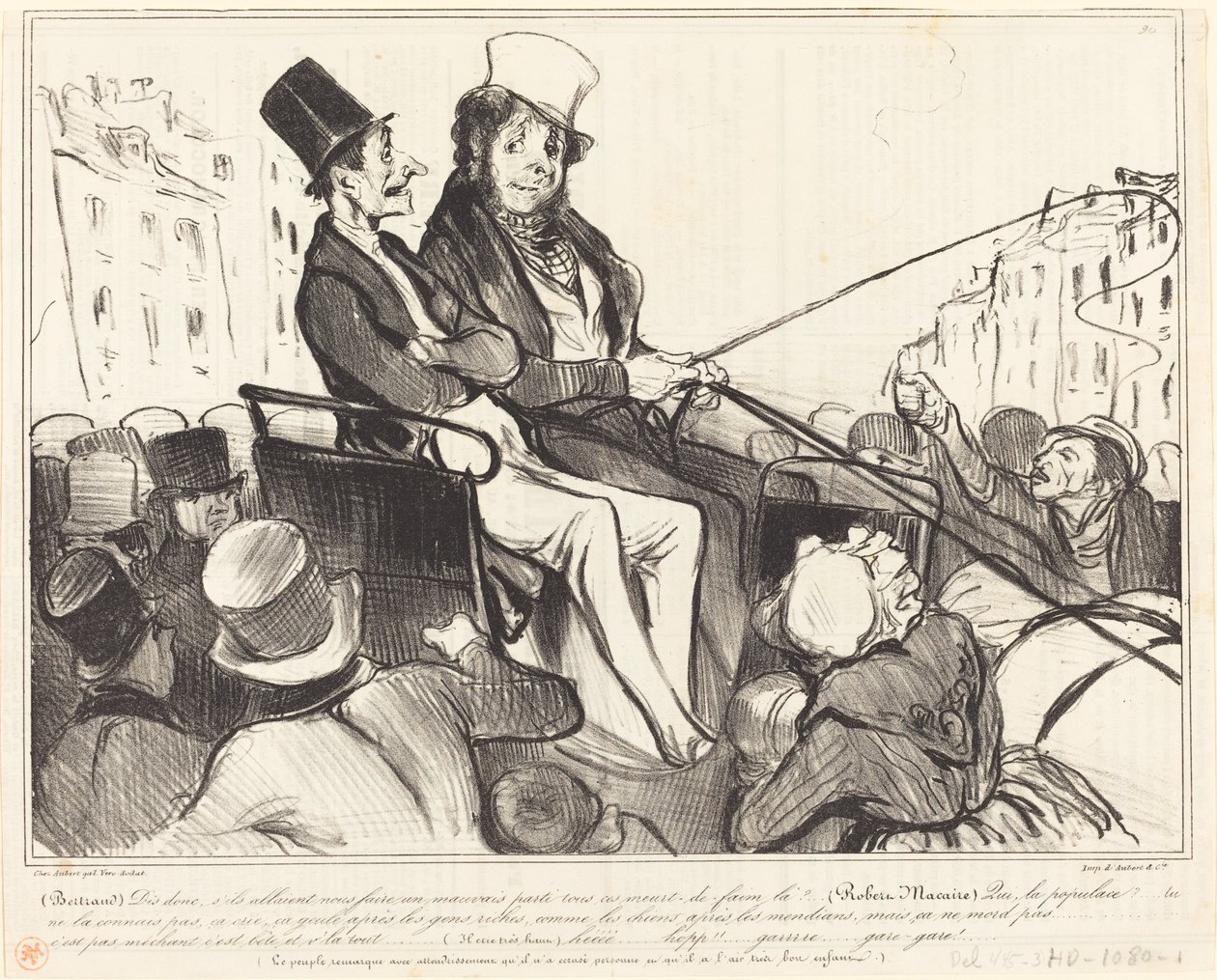 Bertrand, mondd meg, hogy csinálnának minket... alkotó: Honoré Daumier