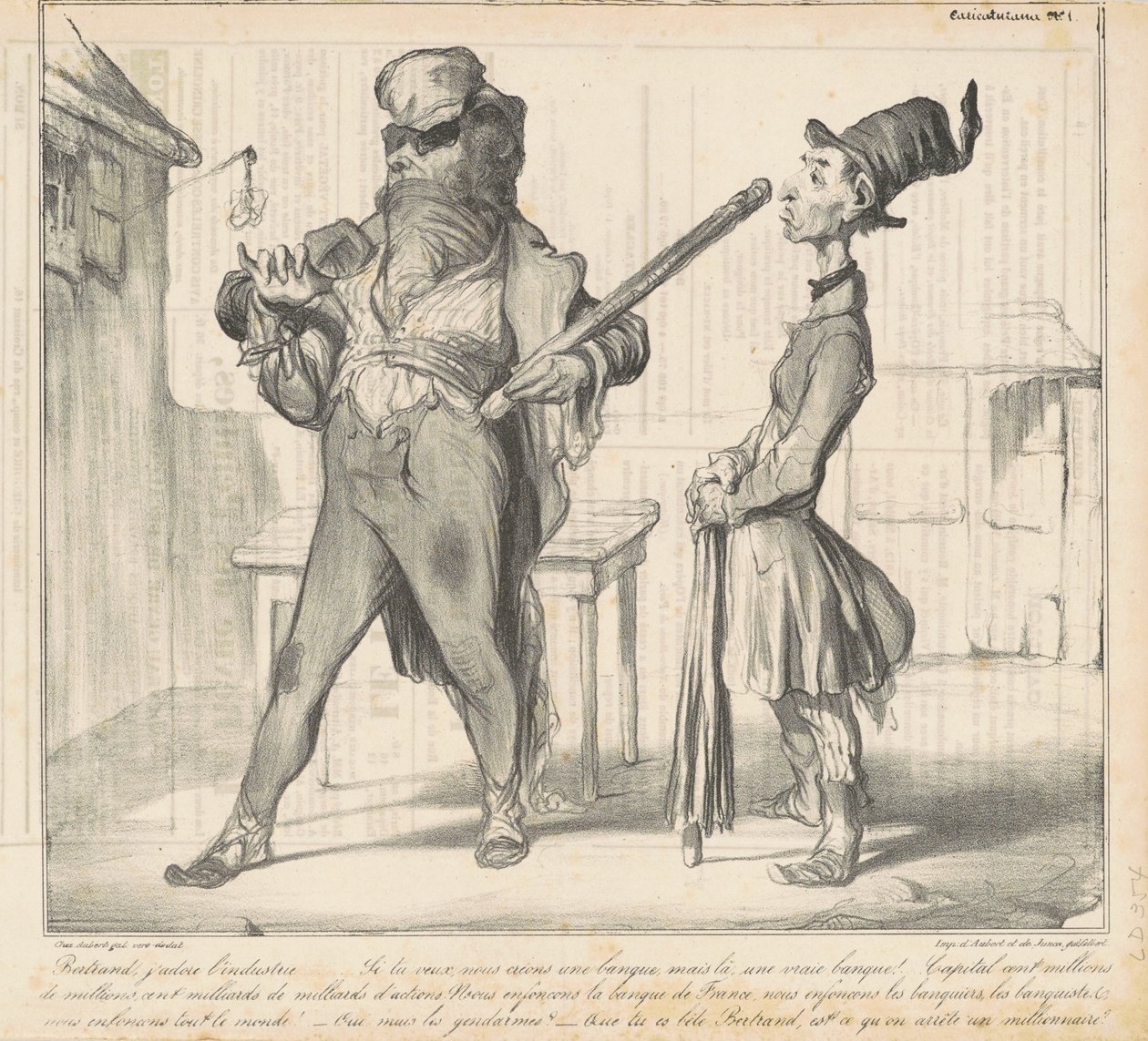 Bertrand, szeretem az ipart... alkotó: Honoré Daumier