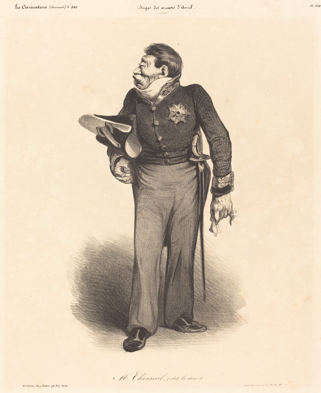 HOGY. Gabriel, Choiseul hercege alkotó: Honoré Daumier