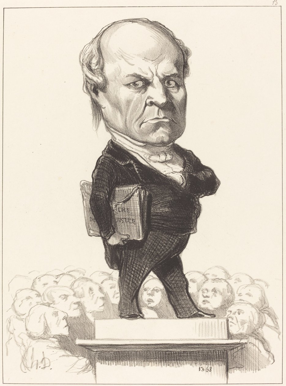 C.H. Odilon Barrot alkotó: Honoré Daumier