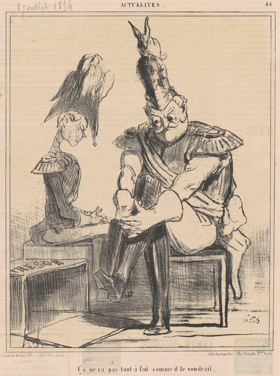 Nem megy... ahogy ő szeretné alkotó: Honoré Daumier