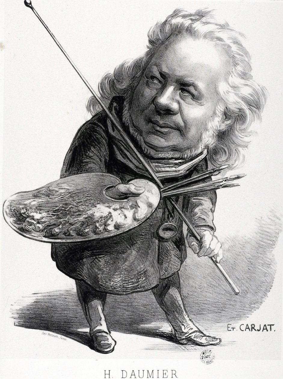 Honore Daumier (1808-1879) francia metsző, festő és szobrász rajzfilmje. Carjat-metszet (1828-1906). Mérete: 29,5x23 cm. Arbaud Múzeum. alkotó: Honoré Daumier