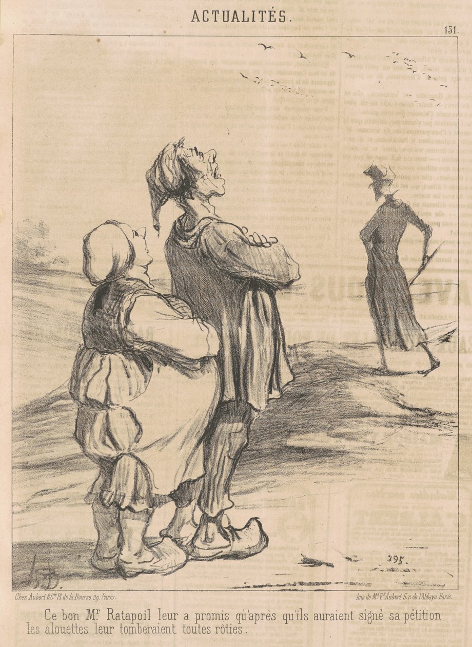 Ez a jó Ratapoil úr megígérte nekik... alkotó: Honoré Daumier