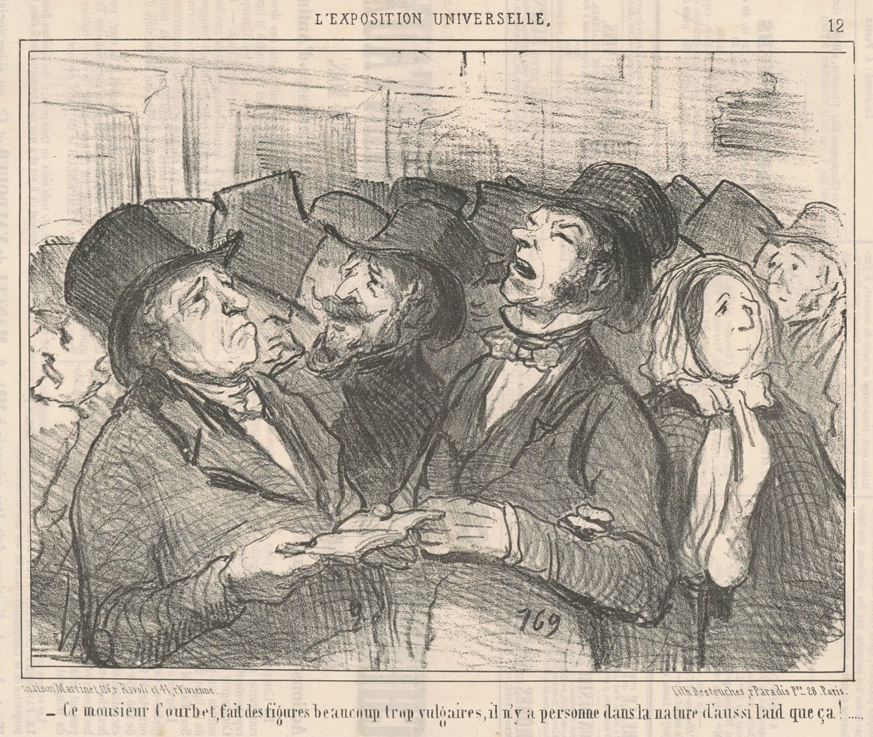 Ez a Monsieur Courbet... alkotó: Honoré Daumier