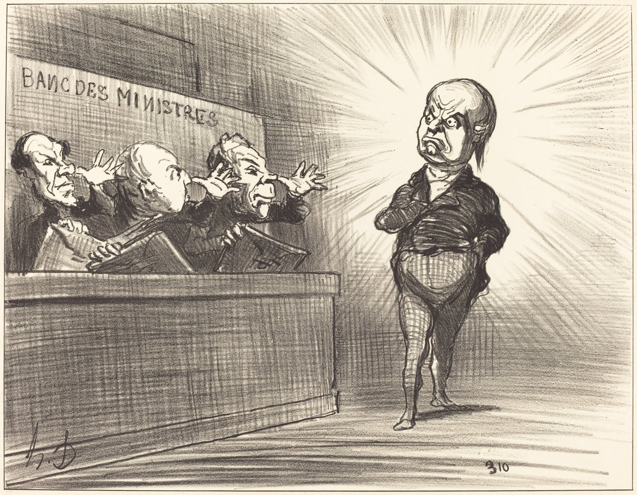 Még nem jött el az idő... alkotó: Honoré Daumier