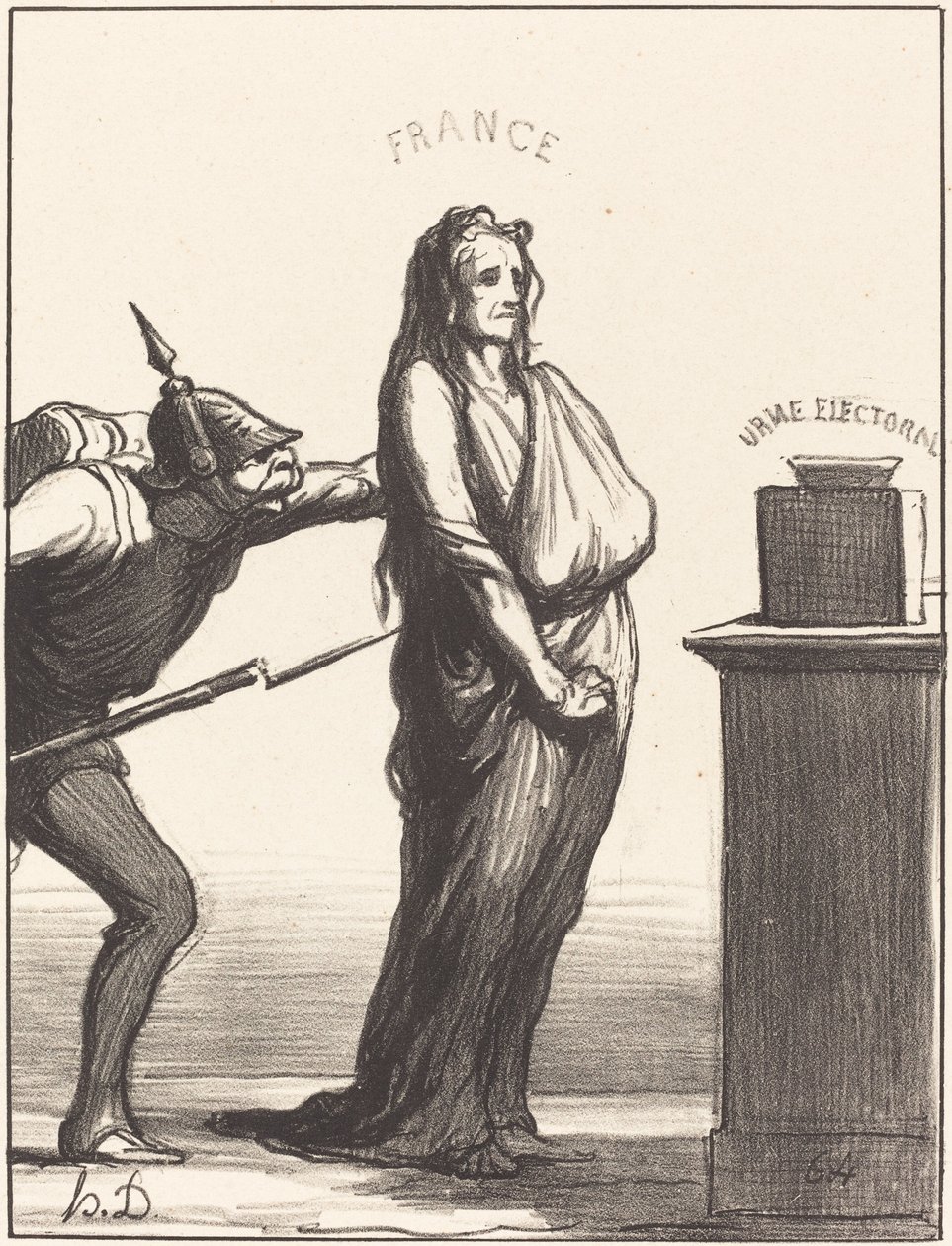 Hogy hívják egyes újságok... alkotó: Honoré Daumier