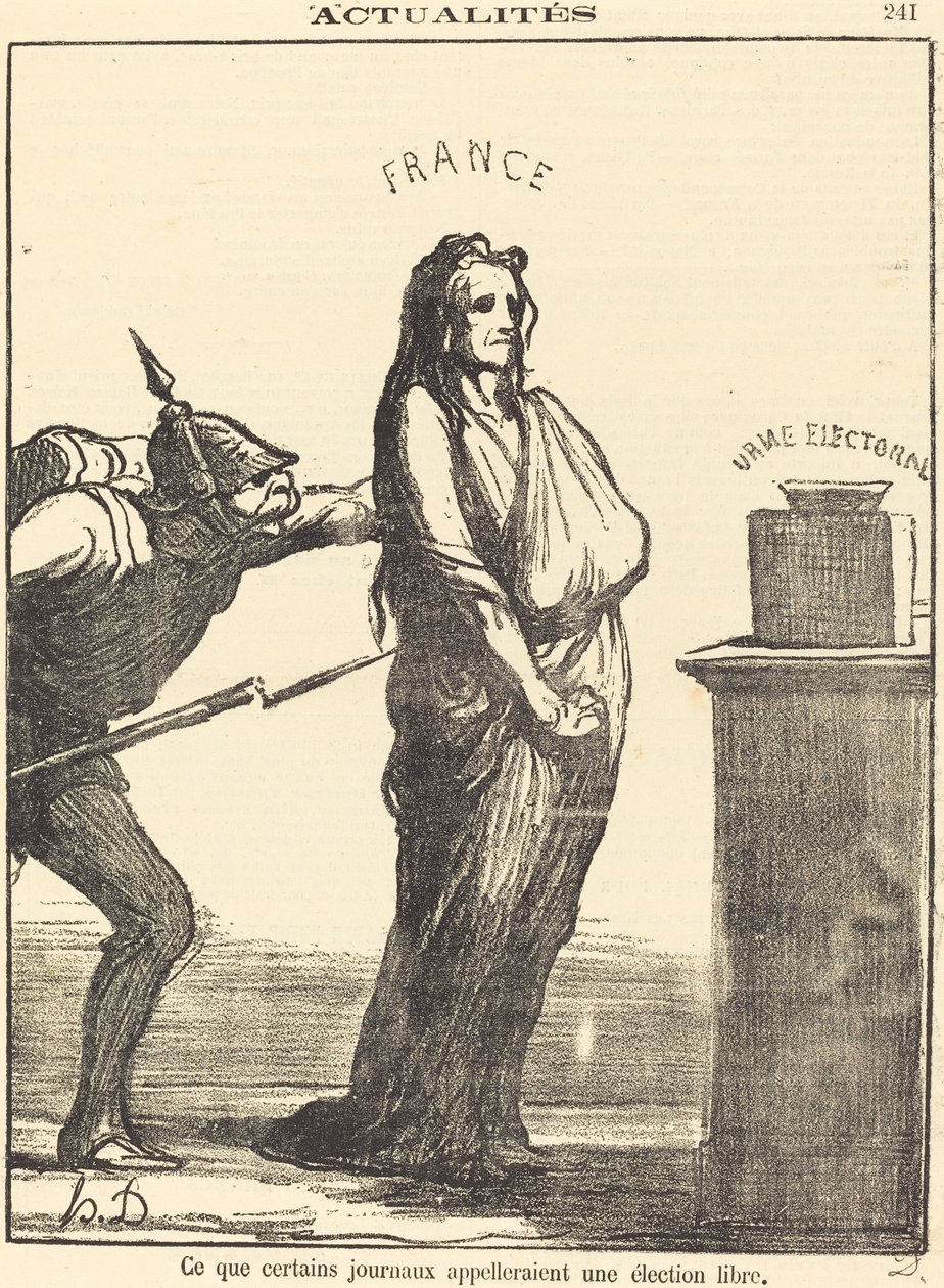 Hogy hívják egyes újságok... alkotó: Honoré Daumier