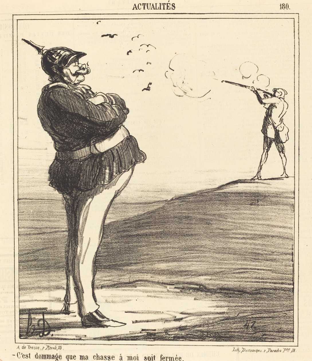 Kár, hogy a vadászatom lezárult alkotó: Honoré Daumier