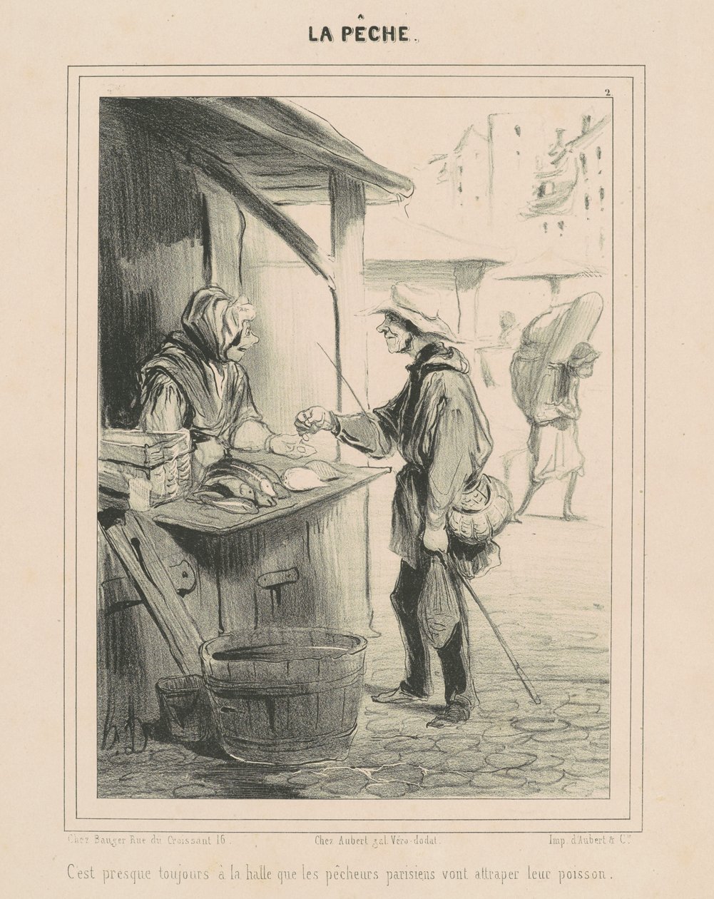 Szinte mindig az előszobában van... alkotó: Honoré Daumier