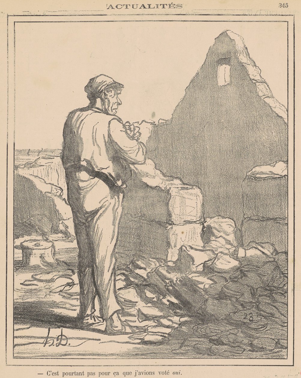De nem ezért... alkotó: Honoré Daumier