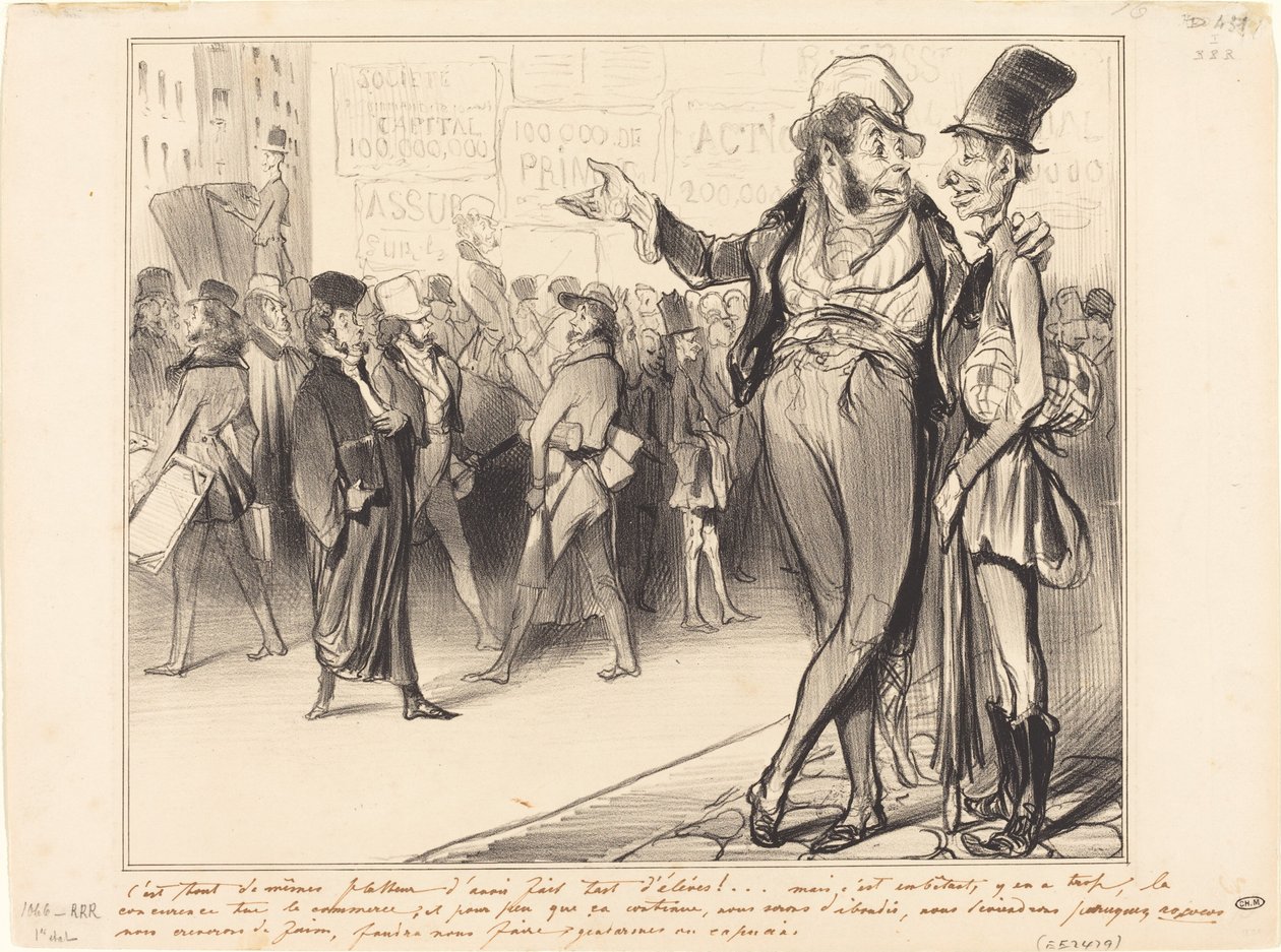 Ugyanolyan hízelgő, hogy ennyi diákot szereztem!... alkotó: Honoré Daumier