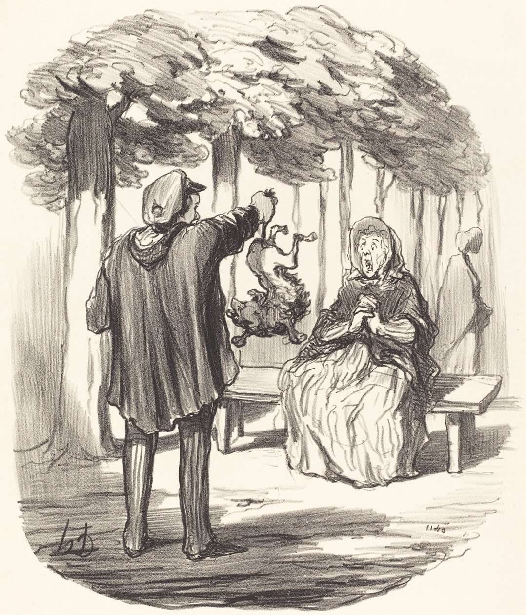 Ott vagy? alkotó: Honoré Daumier