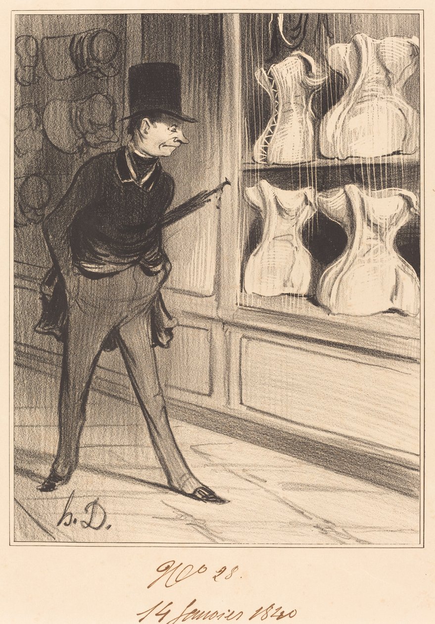 Ez egyedi! Négy méretet vettem... alkotó: Honoré Daumier