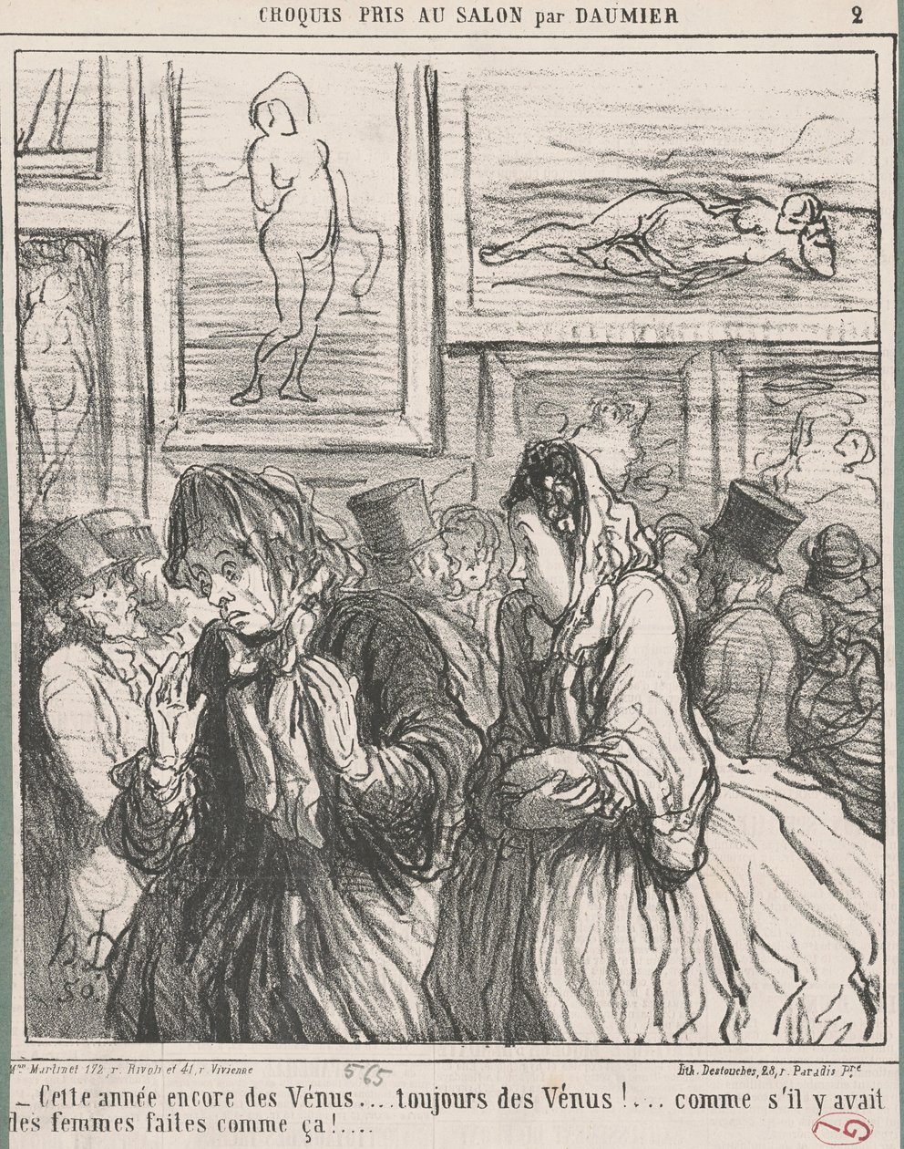 Idén is a Vénusz... alkotó: Honoré Daumier