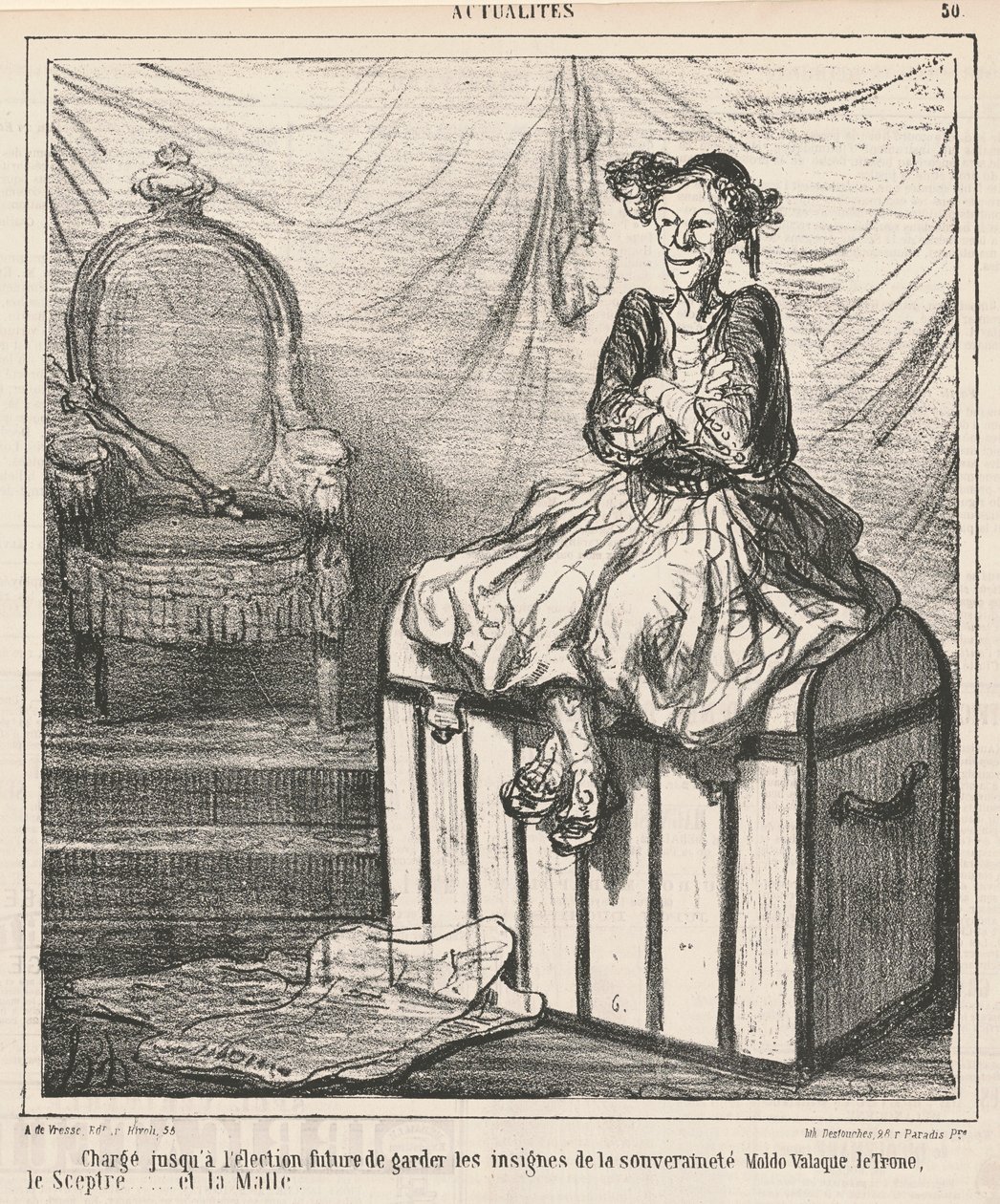 Feladattal... a szuverenitás jelvényének őrzésére alkotó: Honoré Daumier