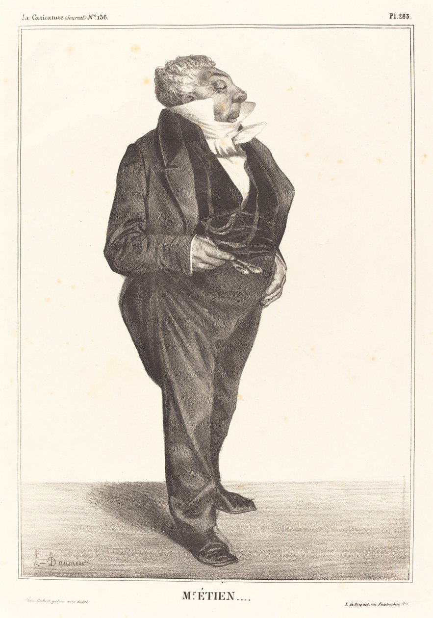 Charles Guillaume Etienne alkotó: Honoré Daumier