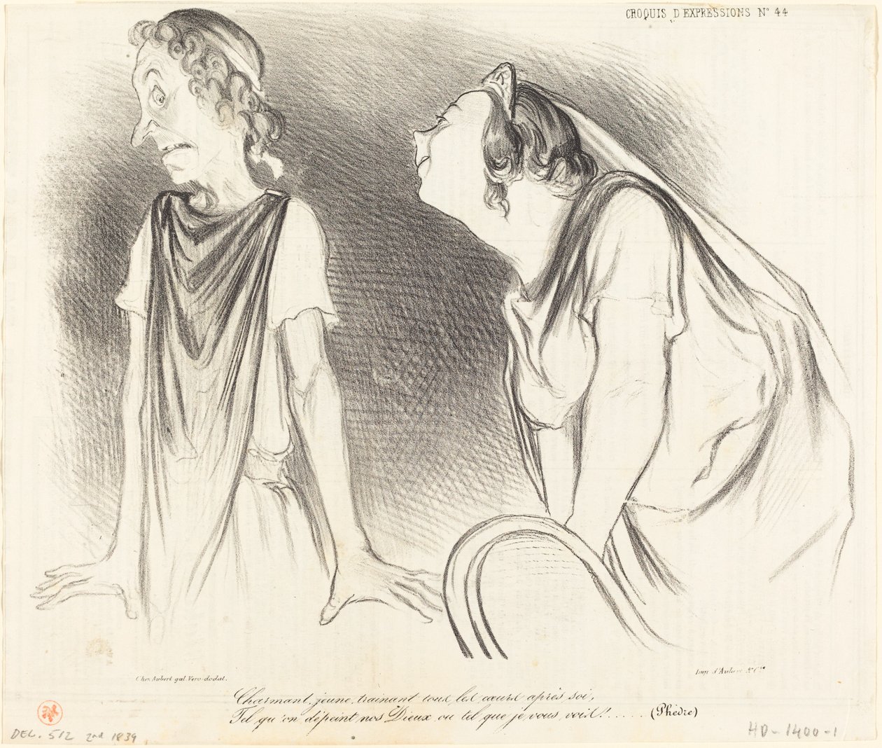 Bájos... minden szívet maga után vonz... alkotó: Honoré Daumier