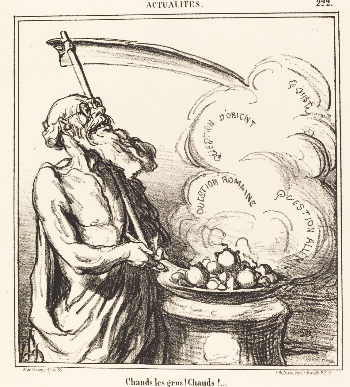 Nagy srácok dögösek! forró!... alkotó: Honoré Daumier