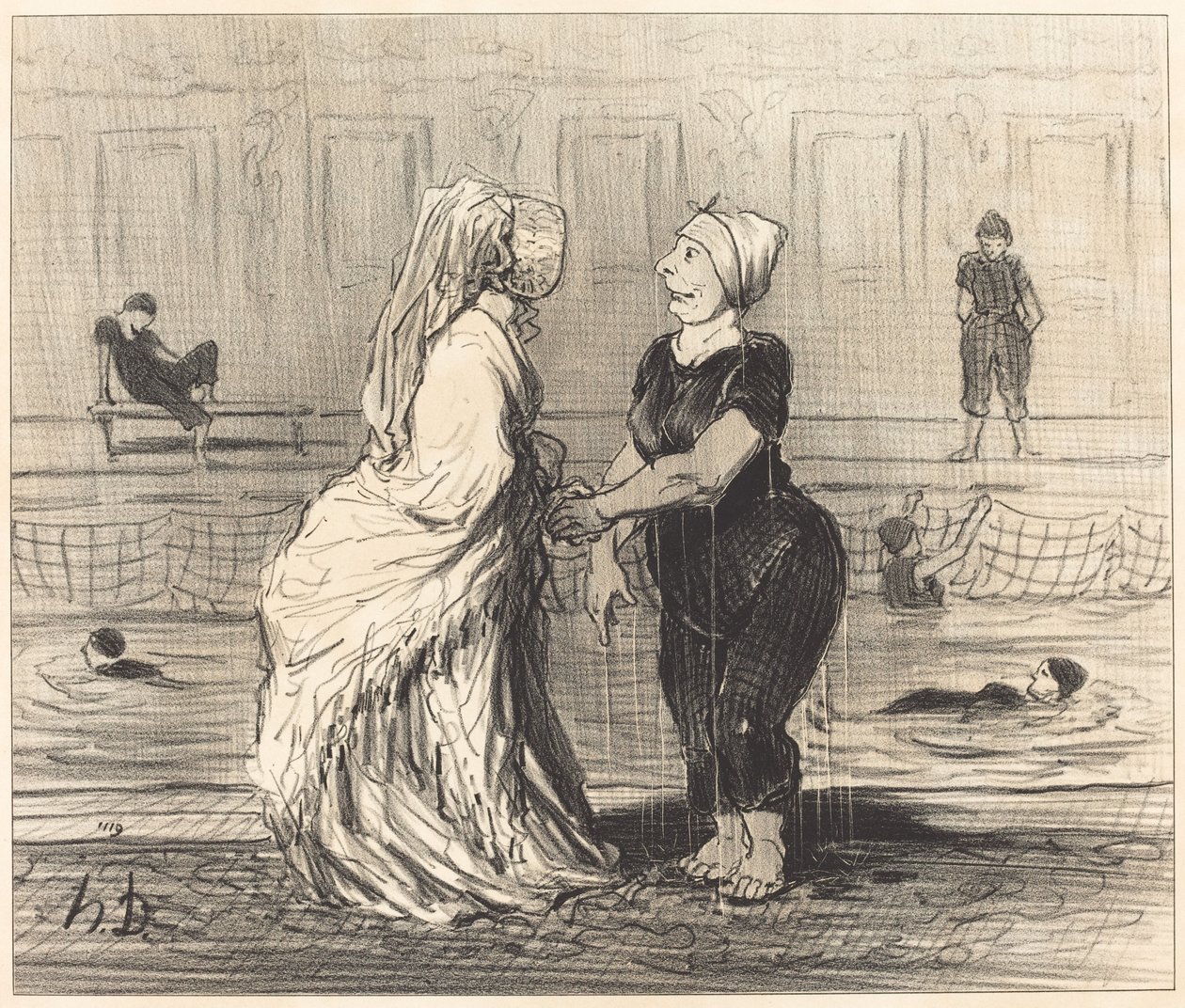 Kedves bárónő, gratulálok... alkotó: Honoré Daumier