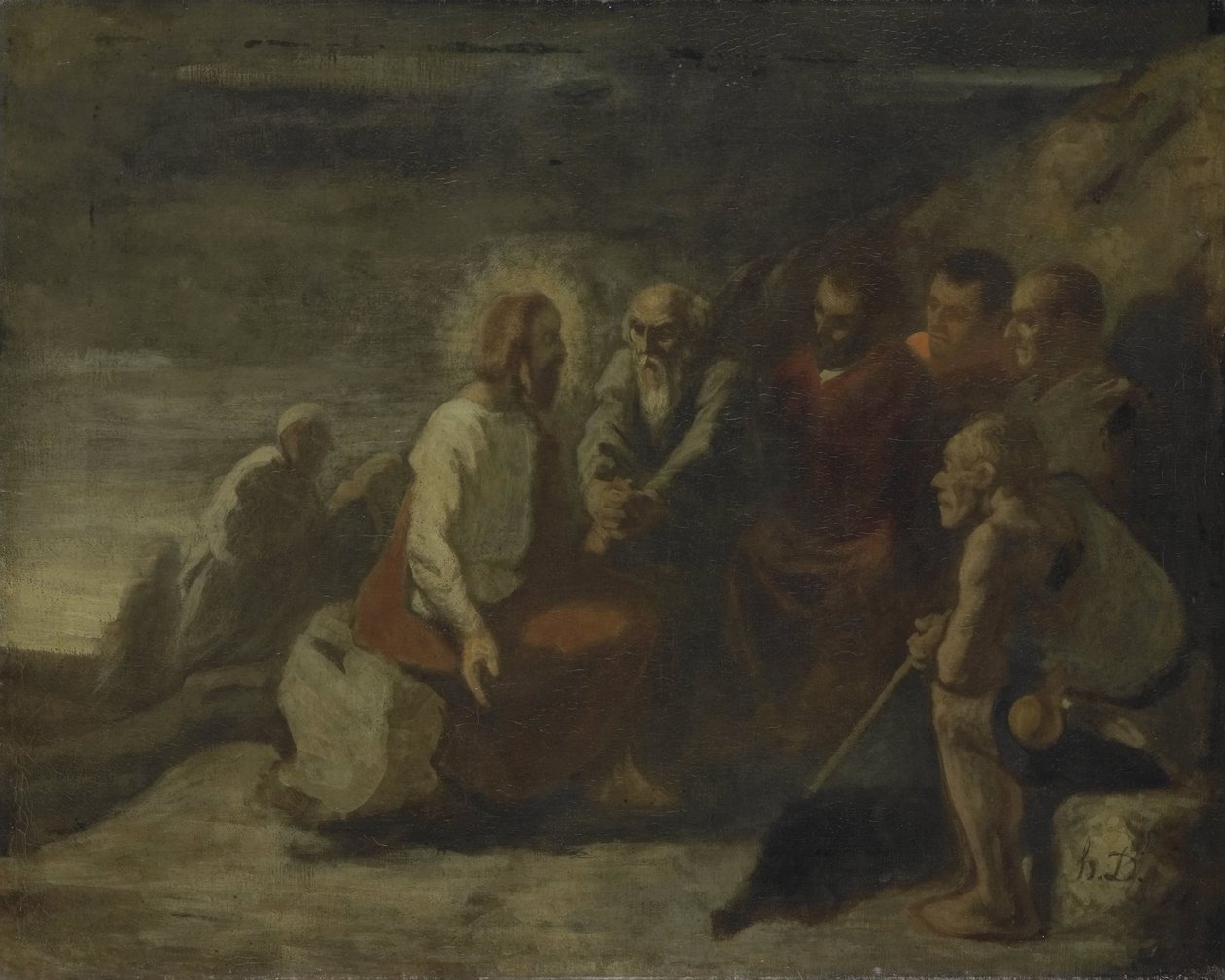 Krisztus és tanítványai alkotó: Honoré Daumier