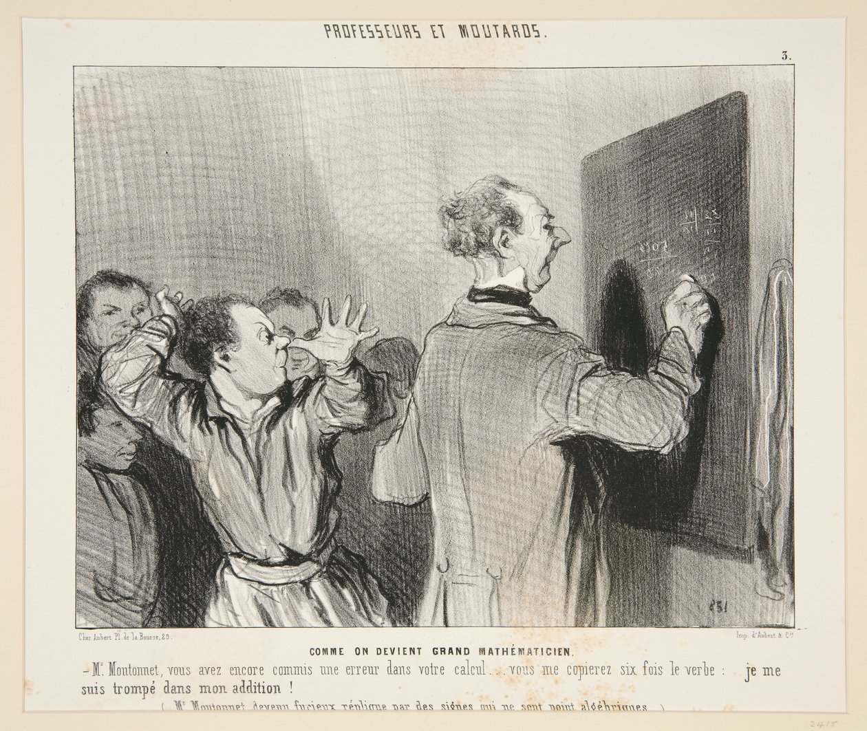 Ahogy valakiből nagy matematikus lesz; Professzorok és mustárok 3. sz alkotó: Honoré Daumier