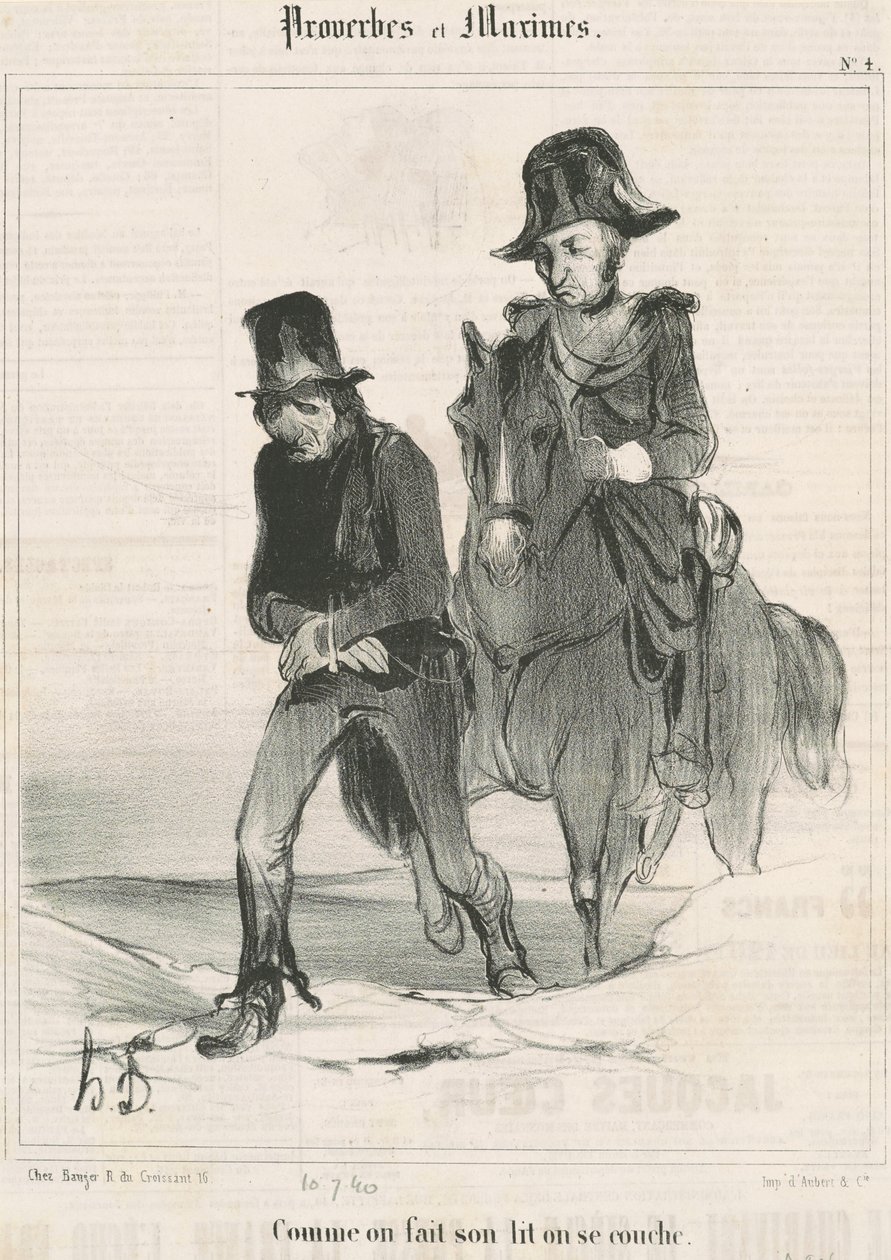 Miközben megvetjük az ágyunkat, lefekszünk alkotó: Honoré Daumier
