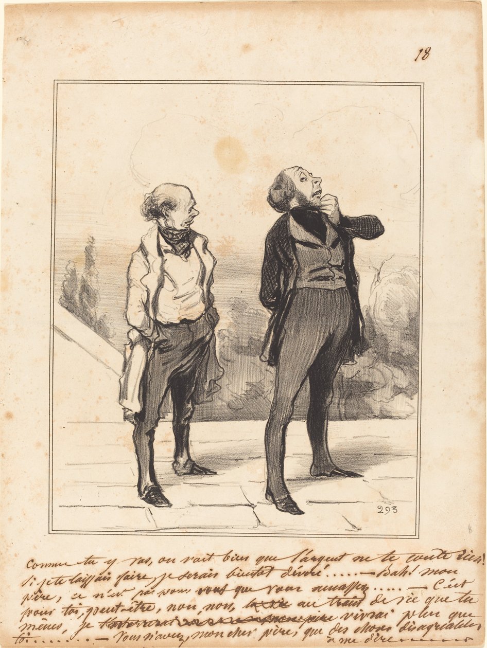 Ahogy mész... alkotó: Honoré Daumier