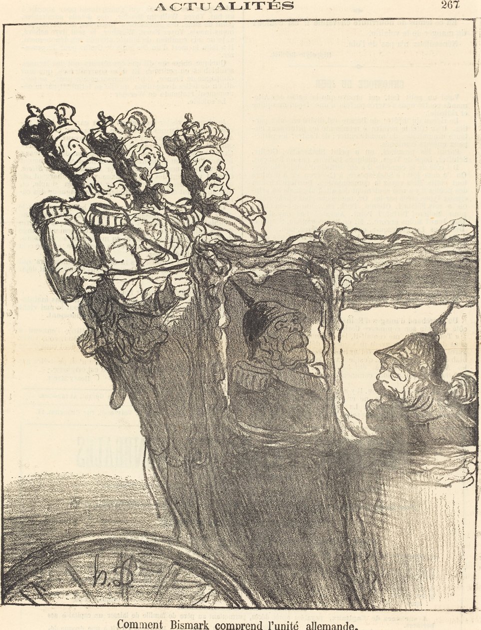 Hogyan érti Bismarck a német egységet alkotó: Honoré Daumier