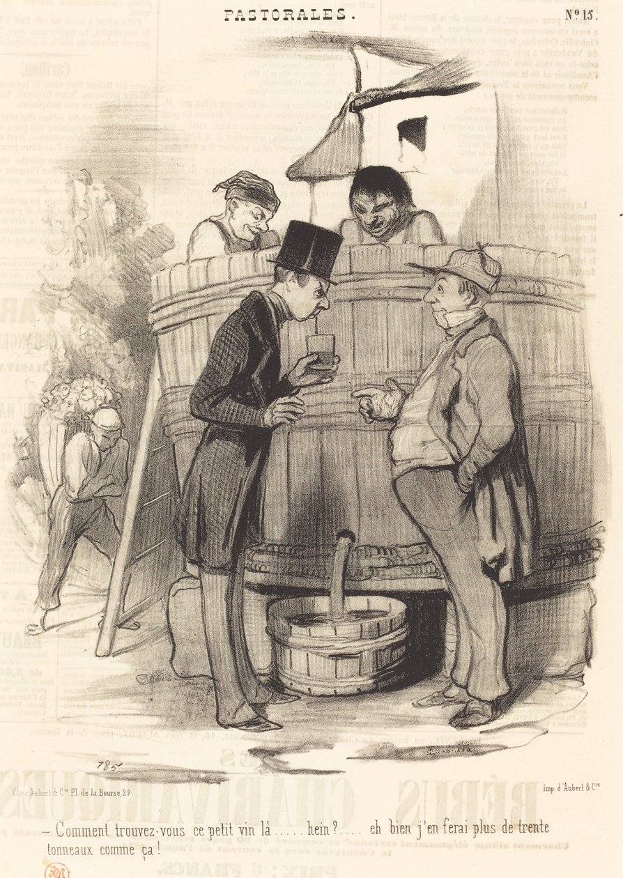Hogyan találja meg ezt a kis bort... alkotó: Honoré Daumier
