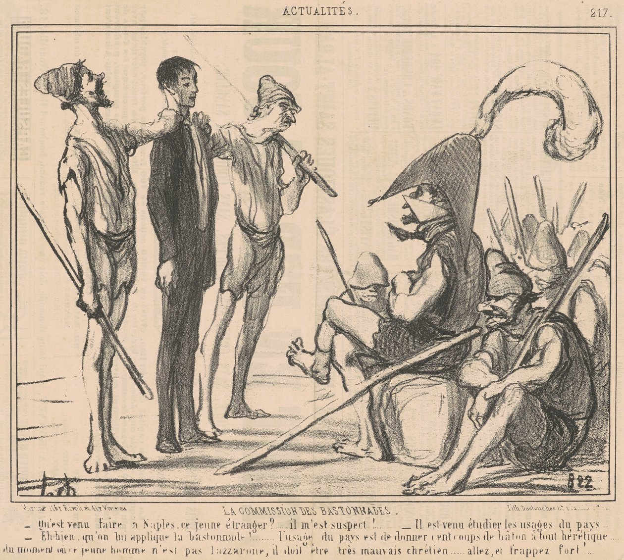 Pálcás Bizottság alkotó: Honoré Daumier